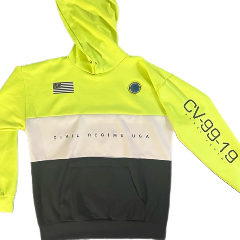 Civil Regime Safety hi viz Tri-Tone Hoodie